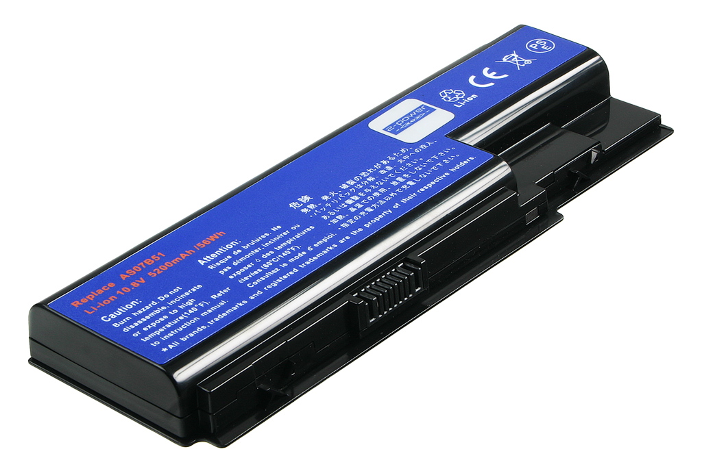 Laptop accu AS07B41 voor o.a. Acer Aspire 5310, 5520, 5710, 5920 - 5200mAh